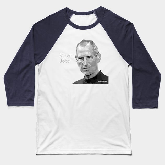 Steve Jobs Baseball T-Shirt by Robertilustrado